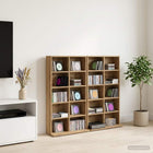 CD Kast 2 st Artisanaal eiken 65 x 23,5 x 97,5 cm Bewerkt hout