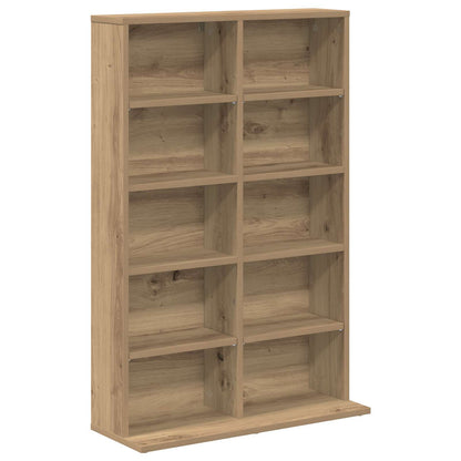 CD Kast 2 st Artisanaal eiken 65 x 23,5 x 97,5 cm Bewerkt hout