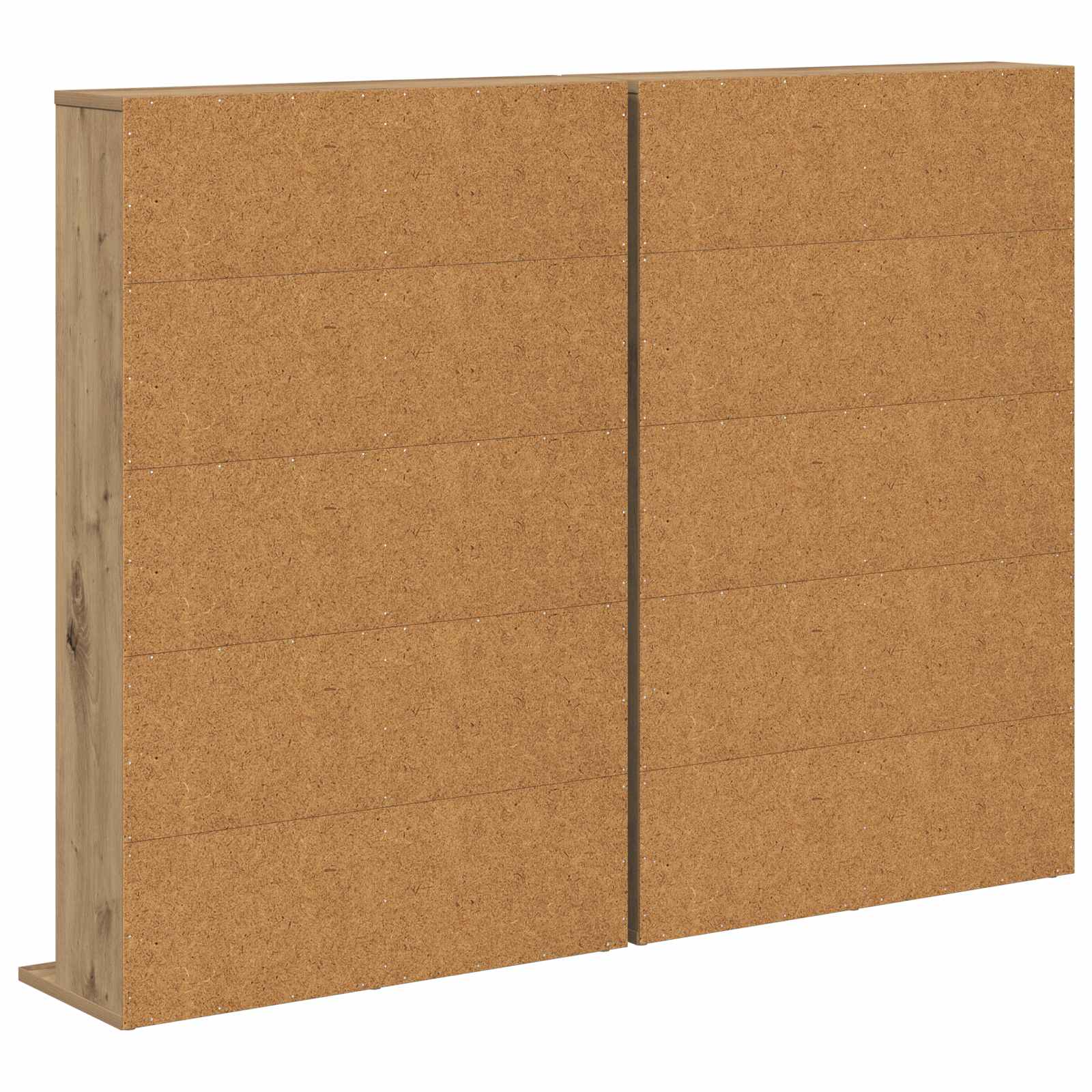CD Kast 2 st Artisanaal eiken 65 x 23,5 x 97,5 cm Bewerkt hout
