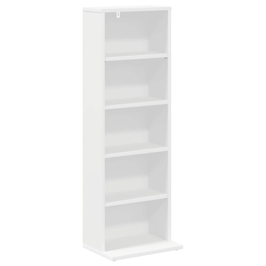CD Kast Wit 33 x 23,5 x 97,5 cm Bewerkt hout