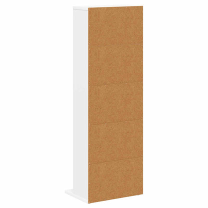 CD Kast Wit 33 x 23,5 x 97,5 cm Bewerkt hout