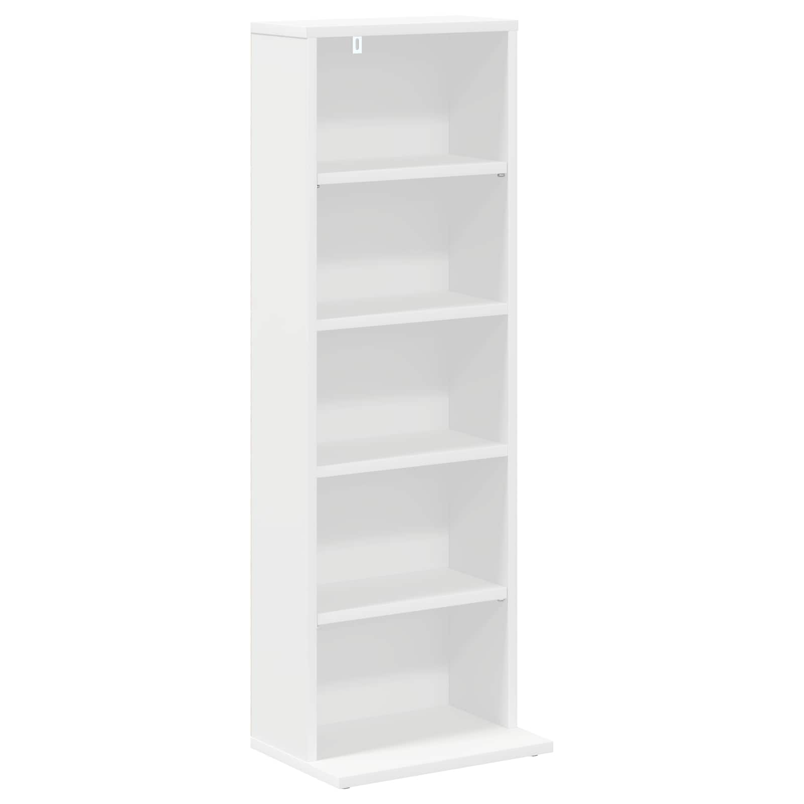 CD Kast 2 st Wit 33 x 23,5 x 97,5 cm Bewerkt hout