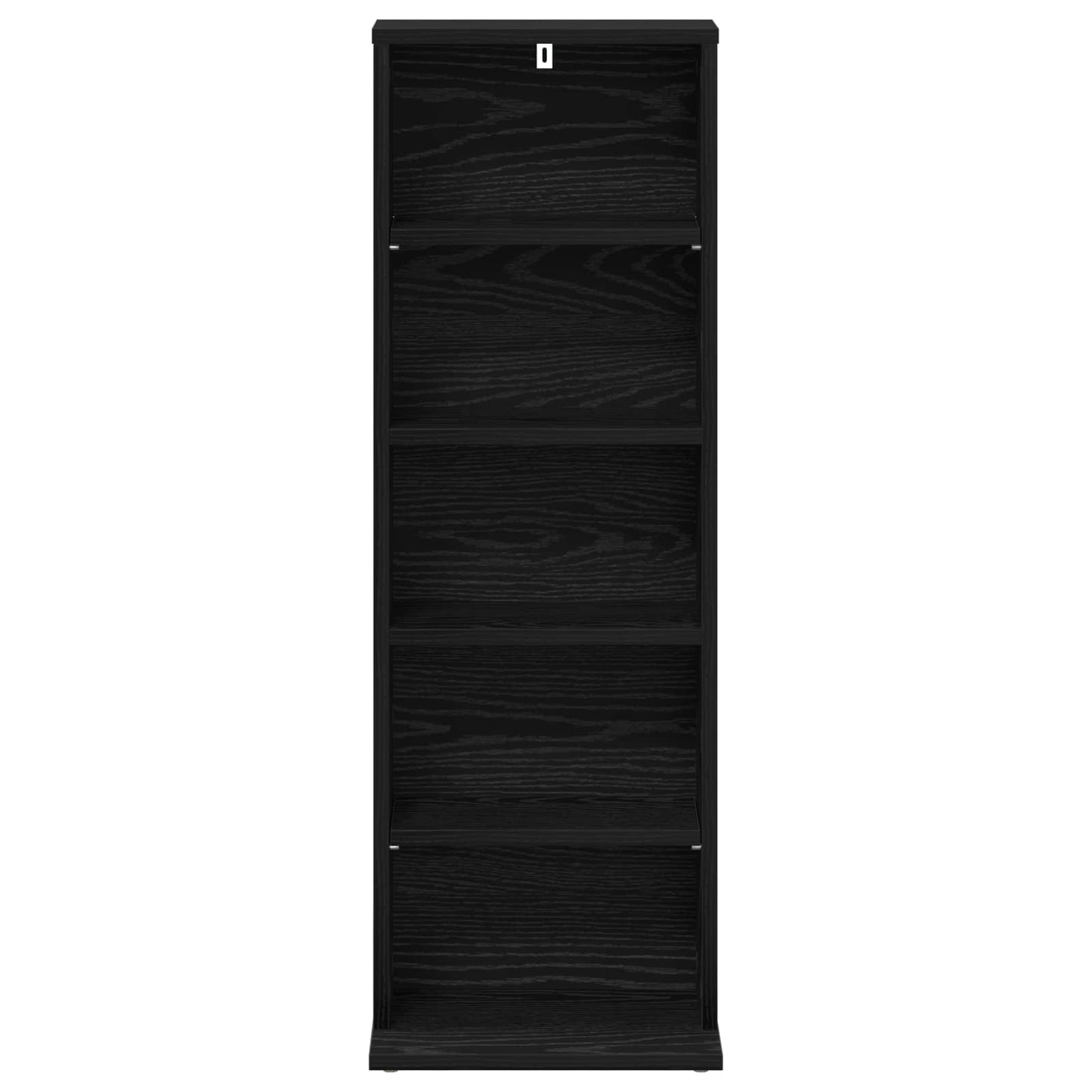CD Kast Zwart eiken 33 x 23,5 x 97,5 cm Bewerkt hout