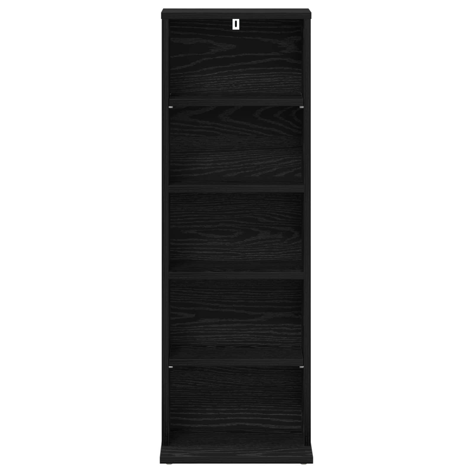 CD Kast Zwart eiken 33 x 23,5 x 97,5 cm Bewerkt hout