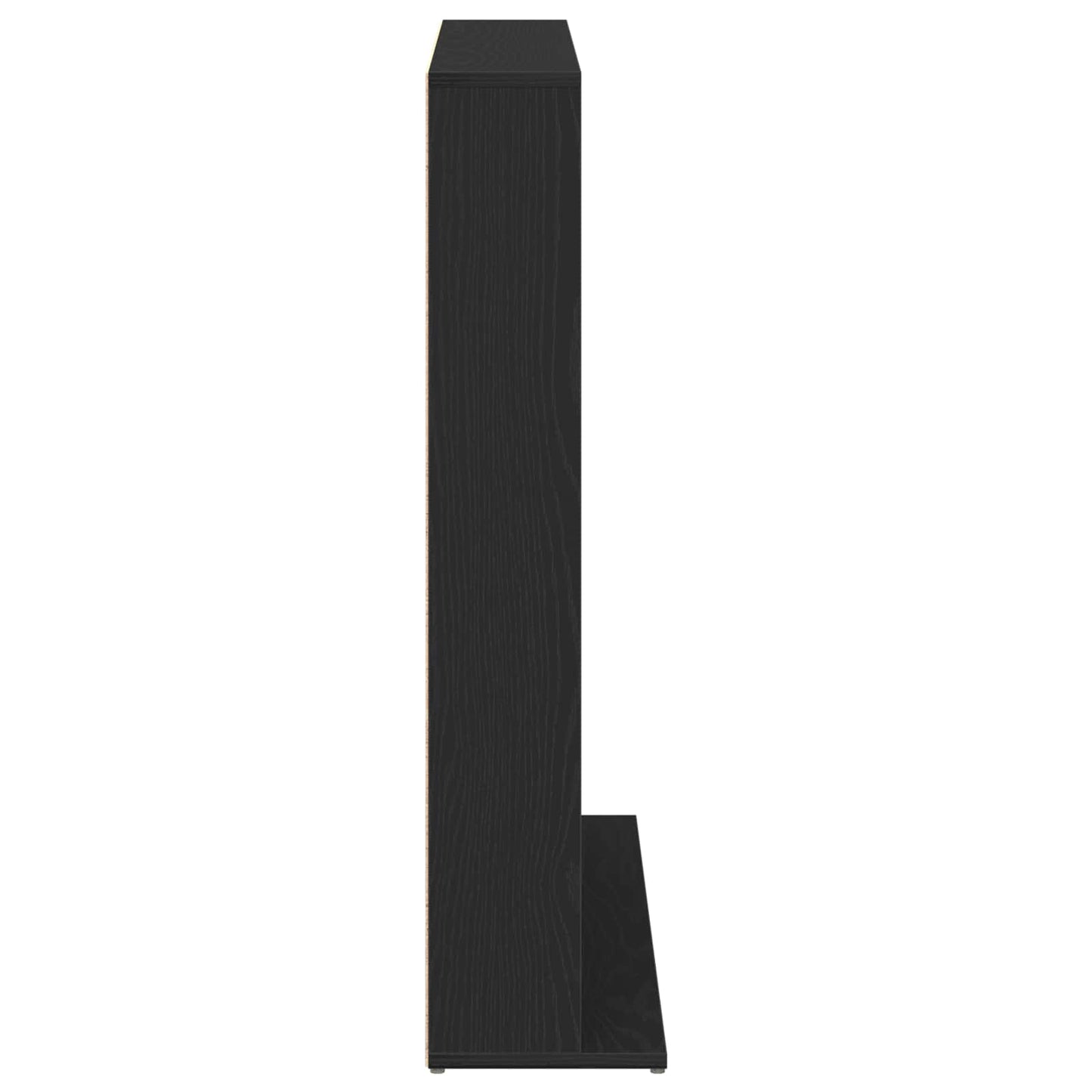 CD Kast Zwart eiken 33 x 23,5 x 97,5 cm Bewerkt hout