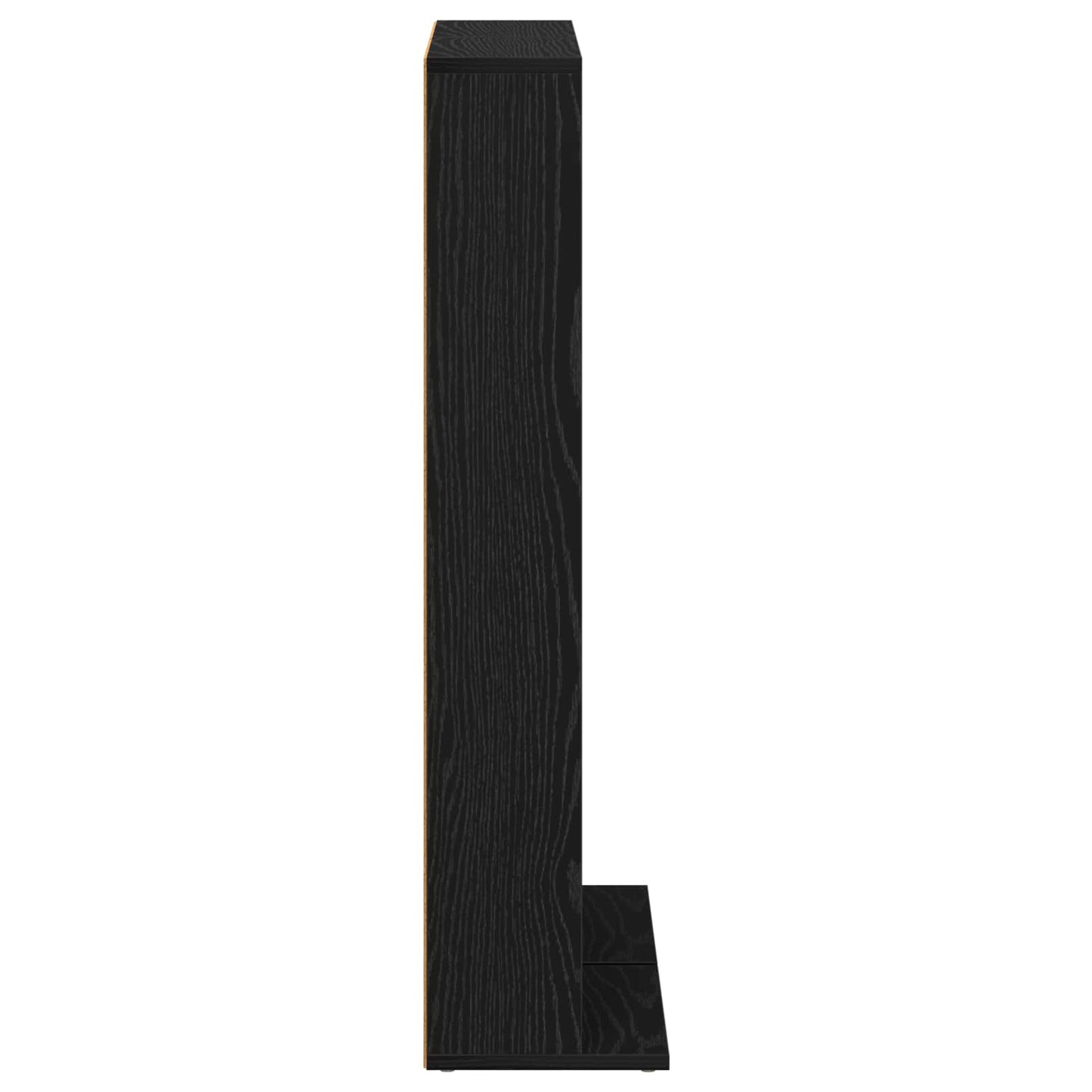 CD Kast 2 st Zwart eiken 33 x 23,5 x 97,5 cm Bewerkt hout