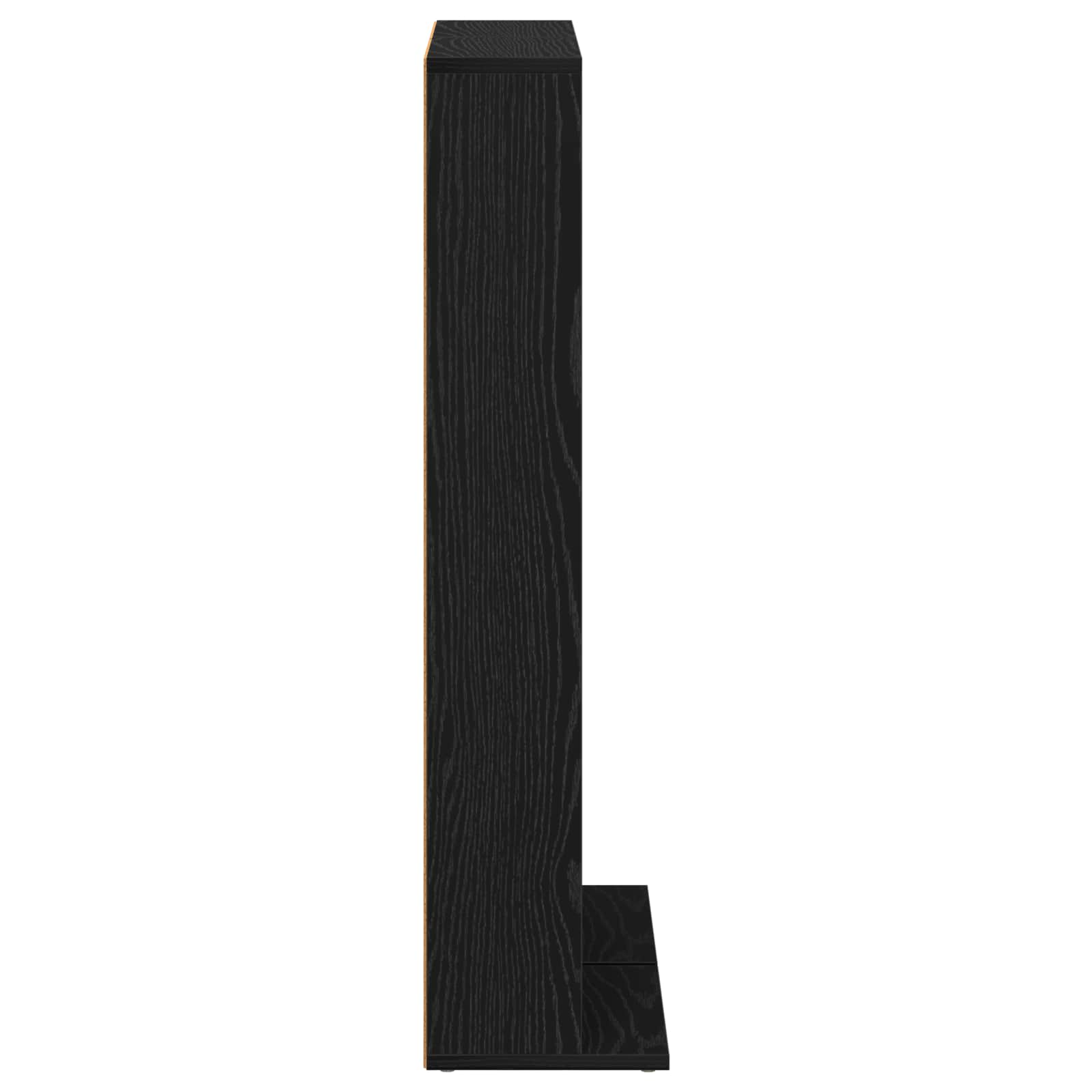 CD Kast 2 st Zwart eiken 33 x 23,5 x 97,5 cm Bewerkt hout