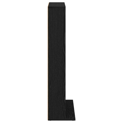 CD Kast 2 st Zwart eiken 33 x 23,5 x 97,5 cm Bewerkt hout