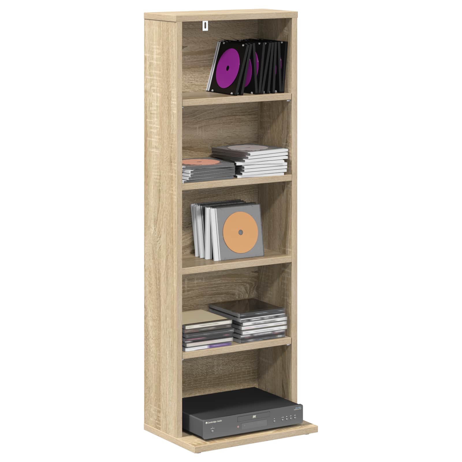 CD Kast Sonoma Eiken 33 x 23,5 x 97,5 cm Bewerkt hout