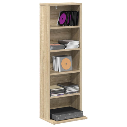 CD Kast Sonoma Eiken 33 x 23,5 x 97,5 cm Bewerkt hout
