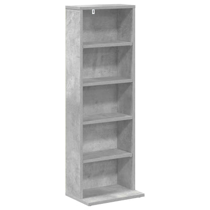CD Kast 2 st Betongrijs 33 x 23,5 x 97,5 cm Bewerkt hout