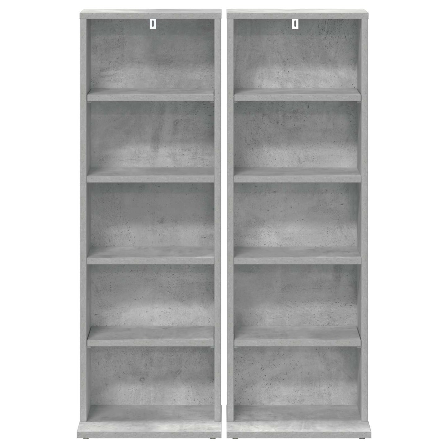 CD Kast 2 st Betongrijs 33 x 23,5 x 97,5 cm Bewerkt hout
