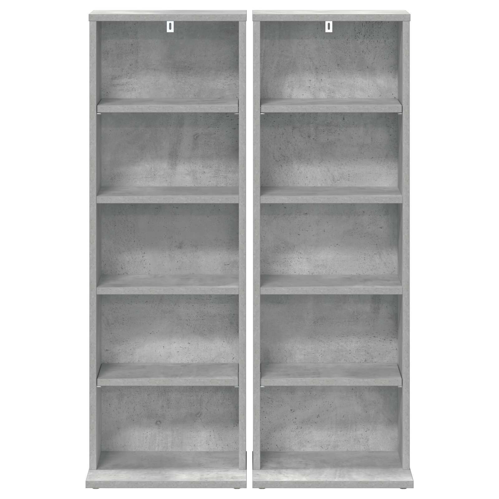 CD Kast 2 st Betongrijs 33 x 23,5 x 97,5 cm Bewerkt hout