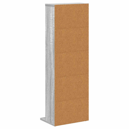 CD Kast Grijs Sonoma 33 x 23,5 x 97,5 cm Bewerkt hout