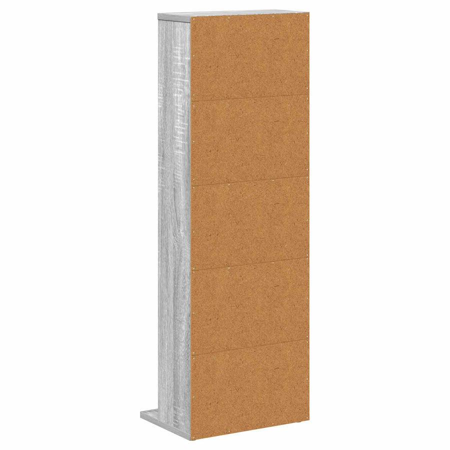 CD Kast Grijs Sonoma 33 x 23,5 x 97,5 cm Bewerkt hout