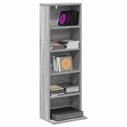 CD Kast Grijs Sonoma 33 x 23,5 x 97,5 cm Bewerkt hout