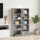 CD kast 33x23,5x97,5 cm bewerkt hout grijs