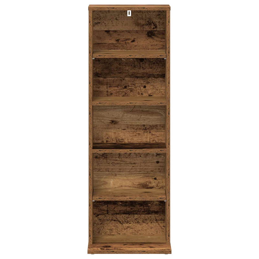 CD Kast Oud hout 33 x 23,5 x 97,5 cm Bewerkt hout