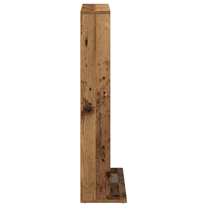 CD Kast 2 st Oud hout 33 x 23,5 x 97,5 cm Bewerkt hout