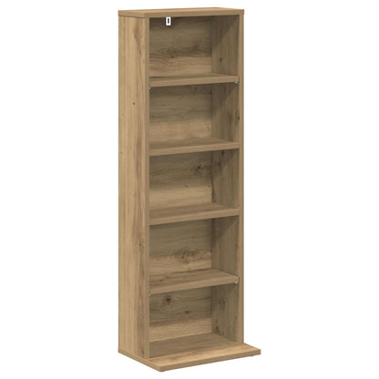 CD Kast Artisanaal eiken 33 x 23,5 x 97,5 cm Bewerkt hout