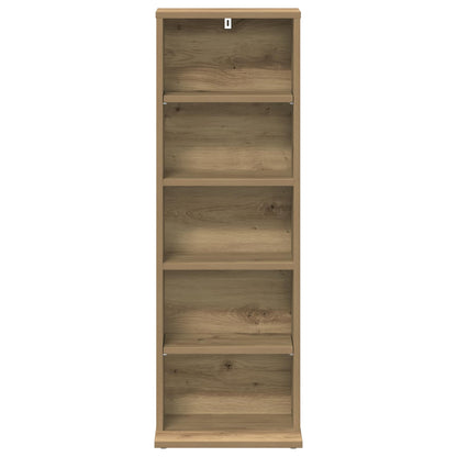 CD Kast Artisanaal eiken 33 x 23,5 x 97,5 cm Bewerkt hout