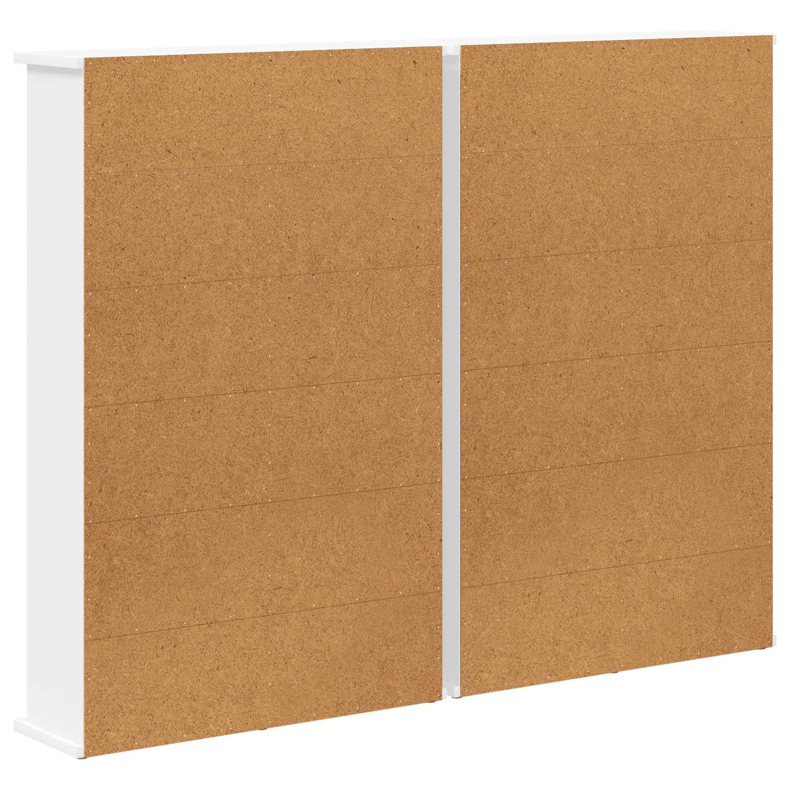 CD Kast 2 st Wit 60 x 17 x 92 cm Bewerkt hout
