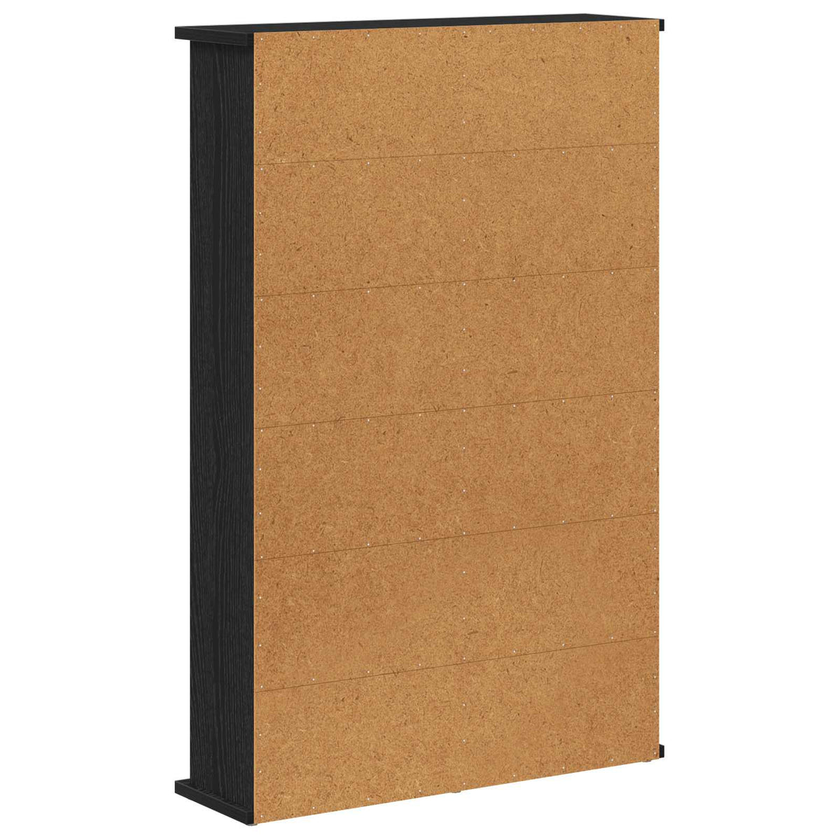 CD Kast Zwart eiken 60 x 17 x 92 cm Bewerkt hout