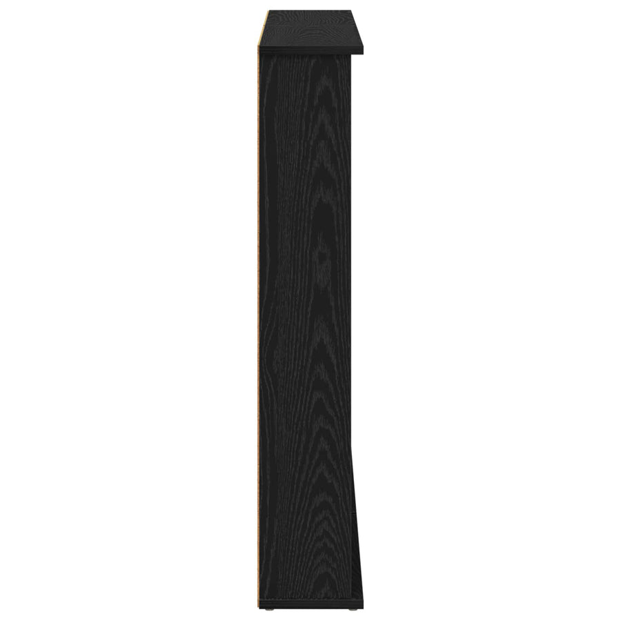 CD Kast 2 st Zwart eiken 60 x 17 x 92 cm Bewerkt hout
