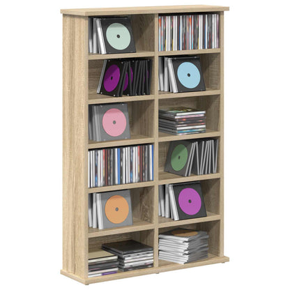 CD Kast Sonoma Eiken 60 x 17 x 92 cm Bewerkt hout