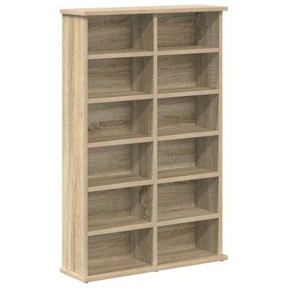 CD Kast 2 st Sonoma Eiken 60 x 17 x 92 cm Bewerkt hout
