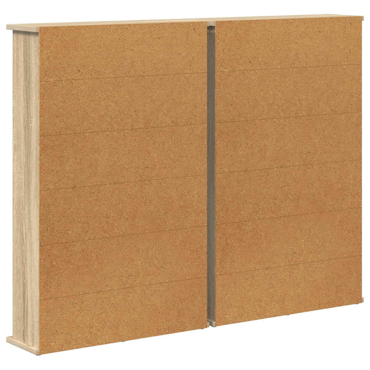 CD Kast 2 st Sonoma Eiken 60 x 17 x 92 cm Bewerkt hout