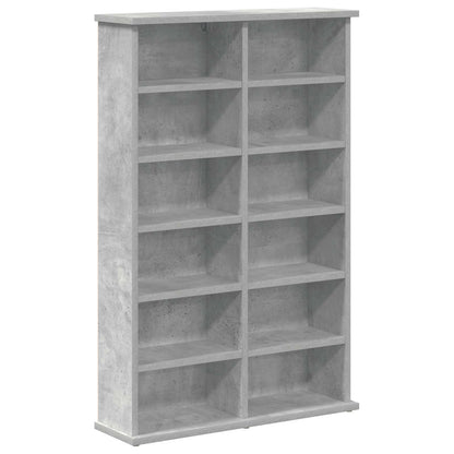 CD Kast Betongrijs 60 x 17 x 92 cm Bewerkt hout