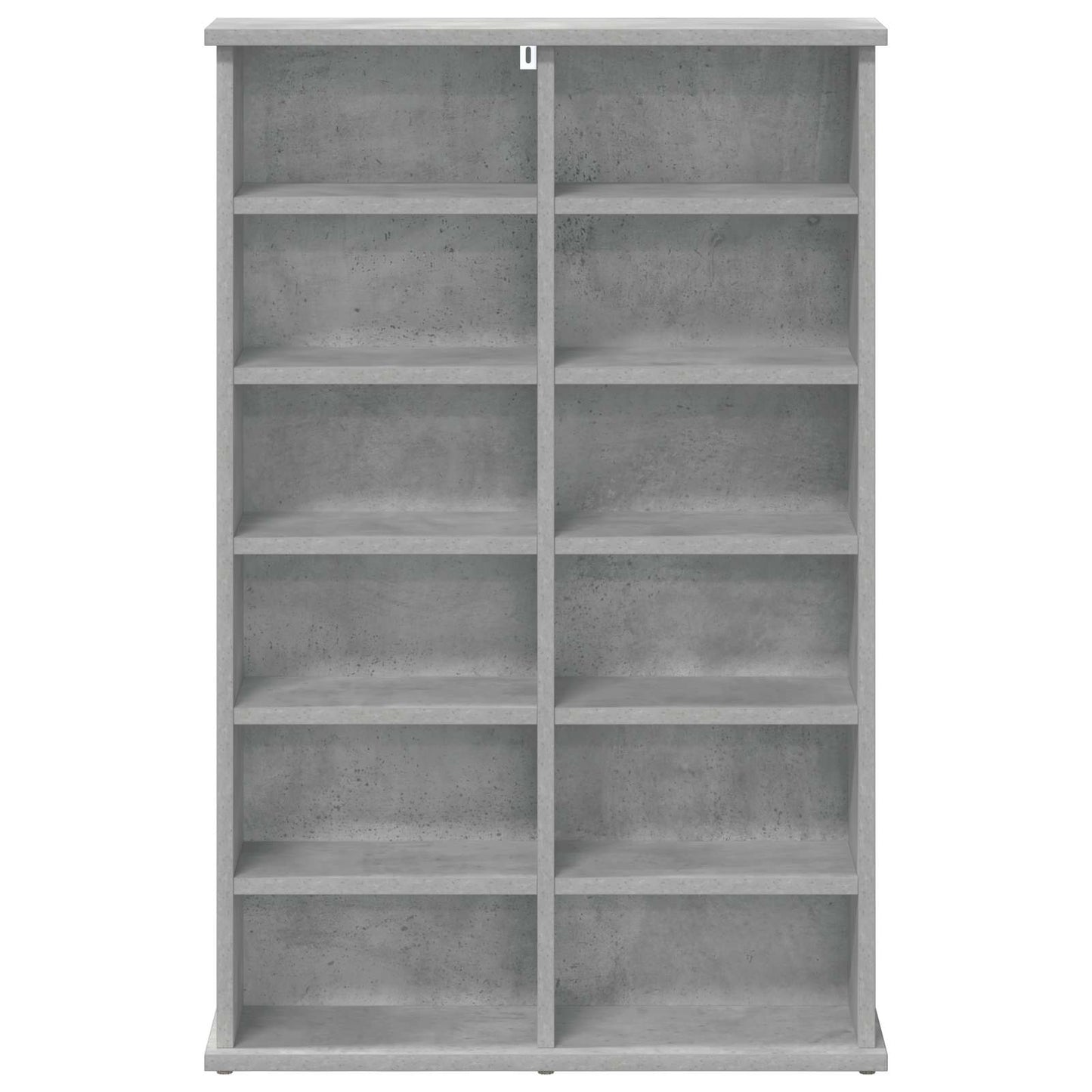 CD Kast Betongrijs 60 x 17 x 92 cm Bewerkt hout