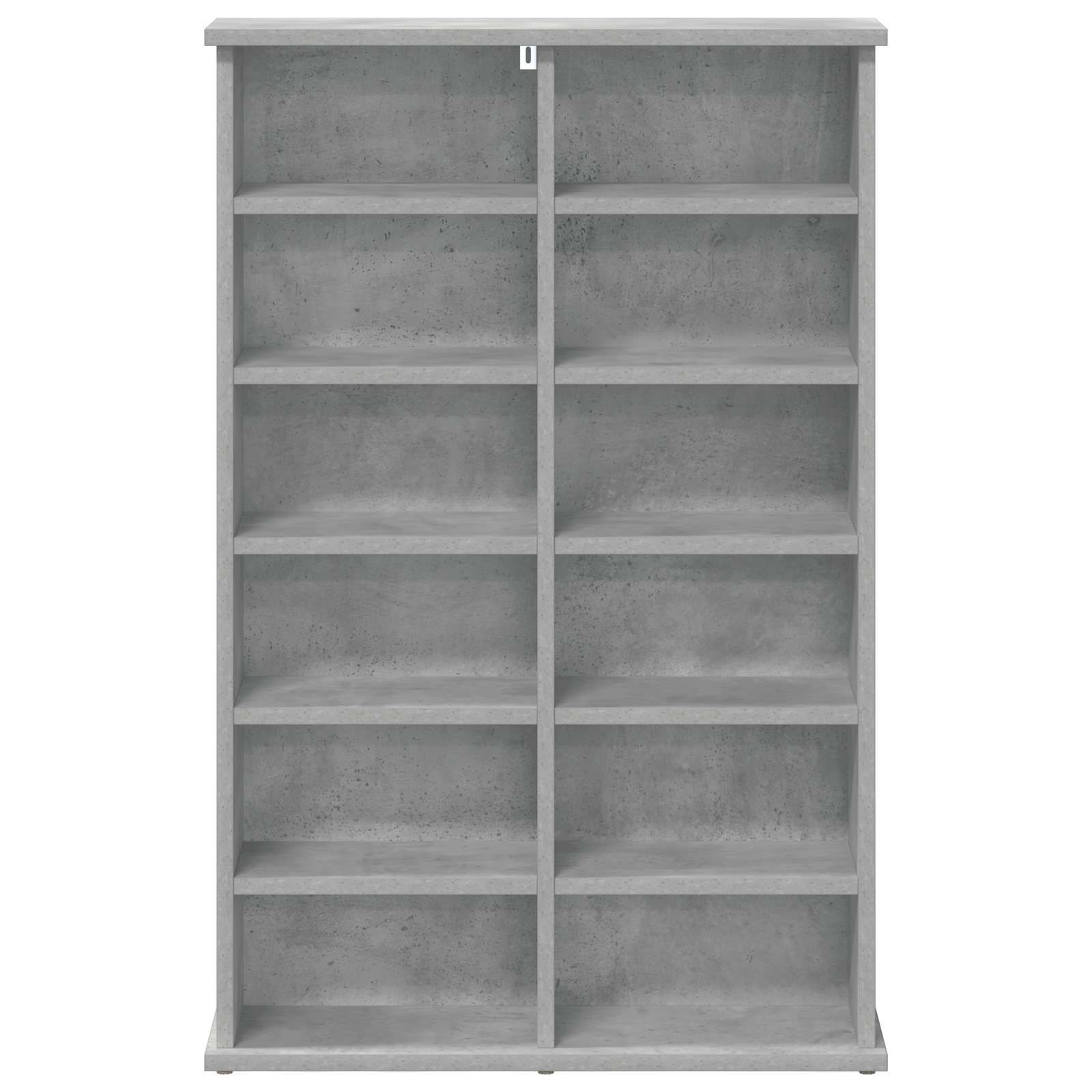 CD Kast Betongrijs 60 x 17 x 92 cm Bewerkt hout