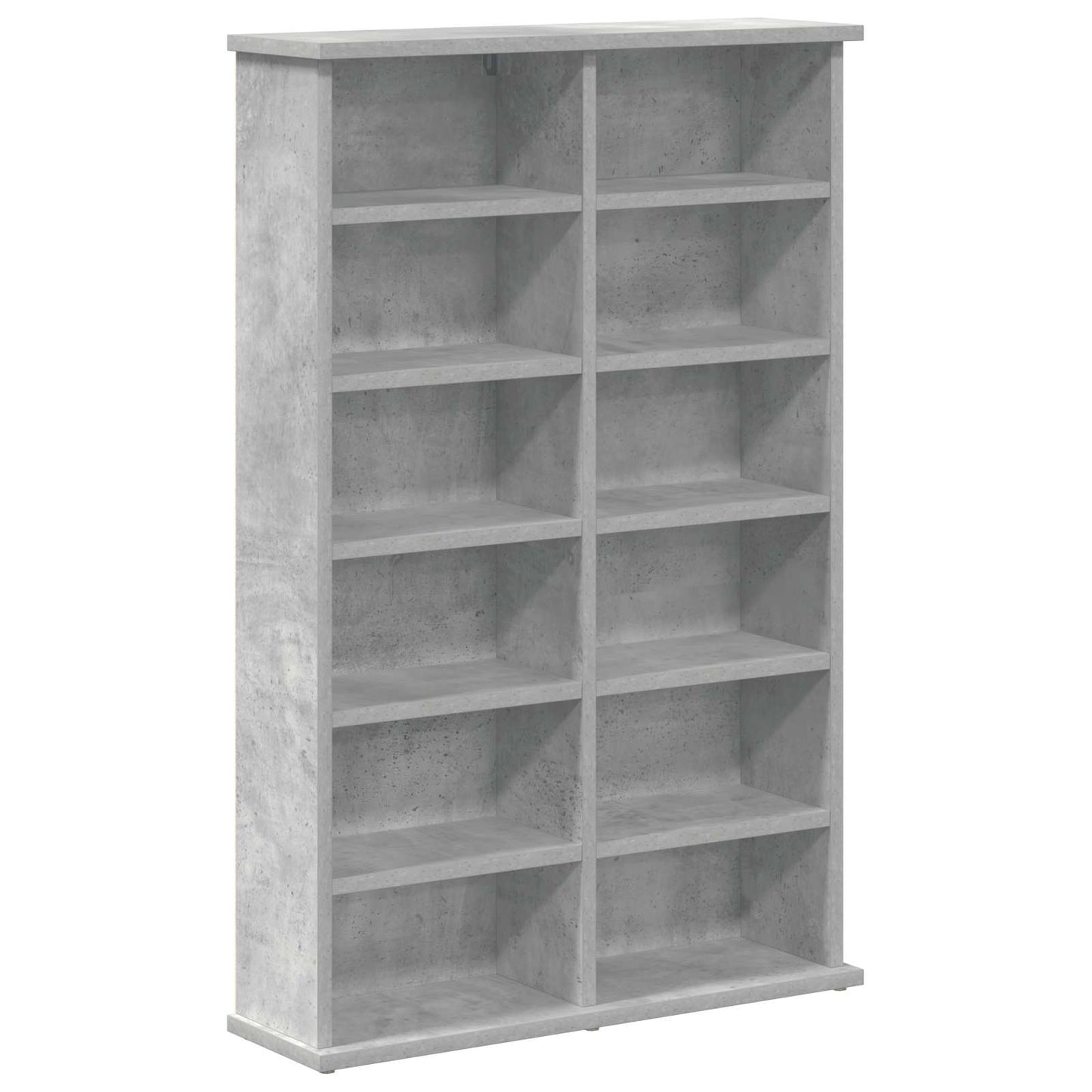CD Kast 2 st Betongrijs 60 x 17 x 92 cm Bewerkt hout