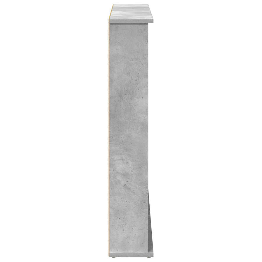 CD Kast 2 st Betongrijs 60 x 17 x 92 cm Bewerkt hout