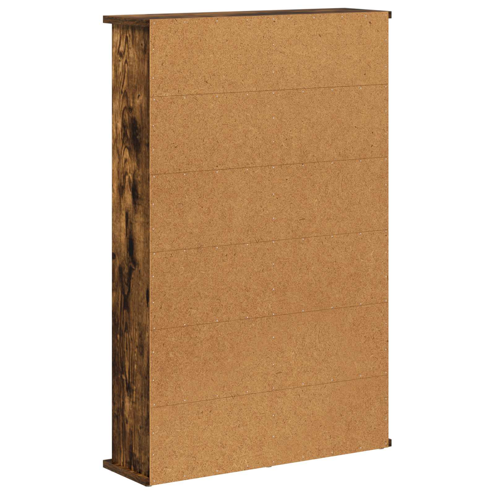 CD Kast Gerookt eiken 60 x 17 x 92 cm Bewerkt hout