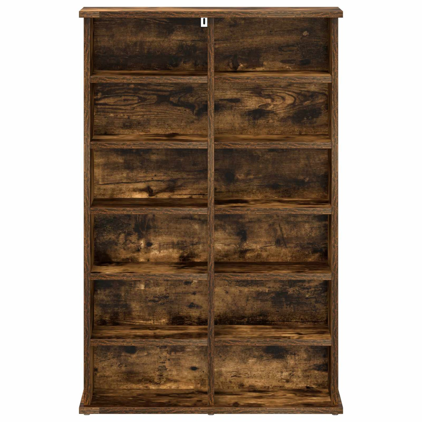 CD Kast Gerookt eiken 60 x 17 x 92 cm Bewerkt hout