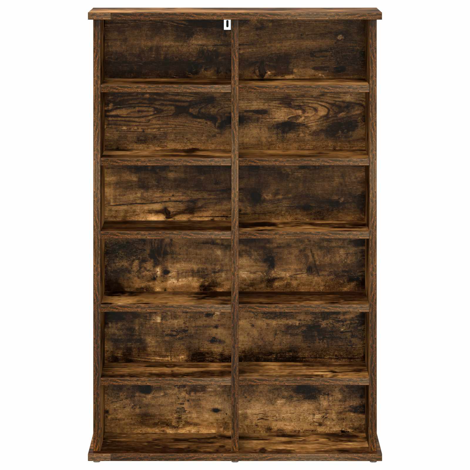 CD Kast Gerookt eiken 60 x 17 x 92 cm Bewerkt hout