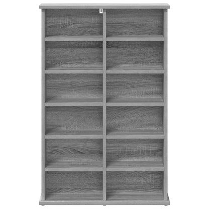 CD Kast Grijs Sonoma 60 x 17 x 92 cm Bewerkt hout