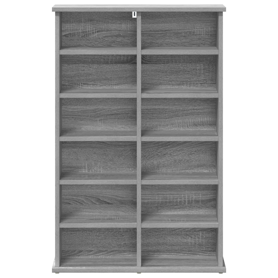 CD Kast Grijs Sonoma 60 x 17 x 92 cm Bewerkt hout