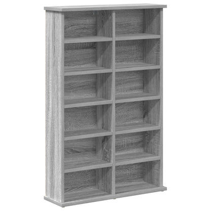 CD Kast 2 st Grijs Sonoma 60 x 17 x 92 cm Bewerkt hout