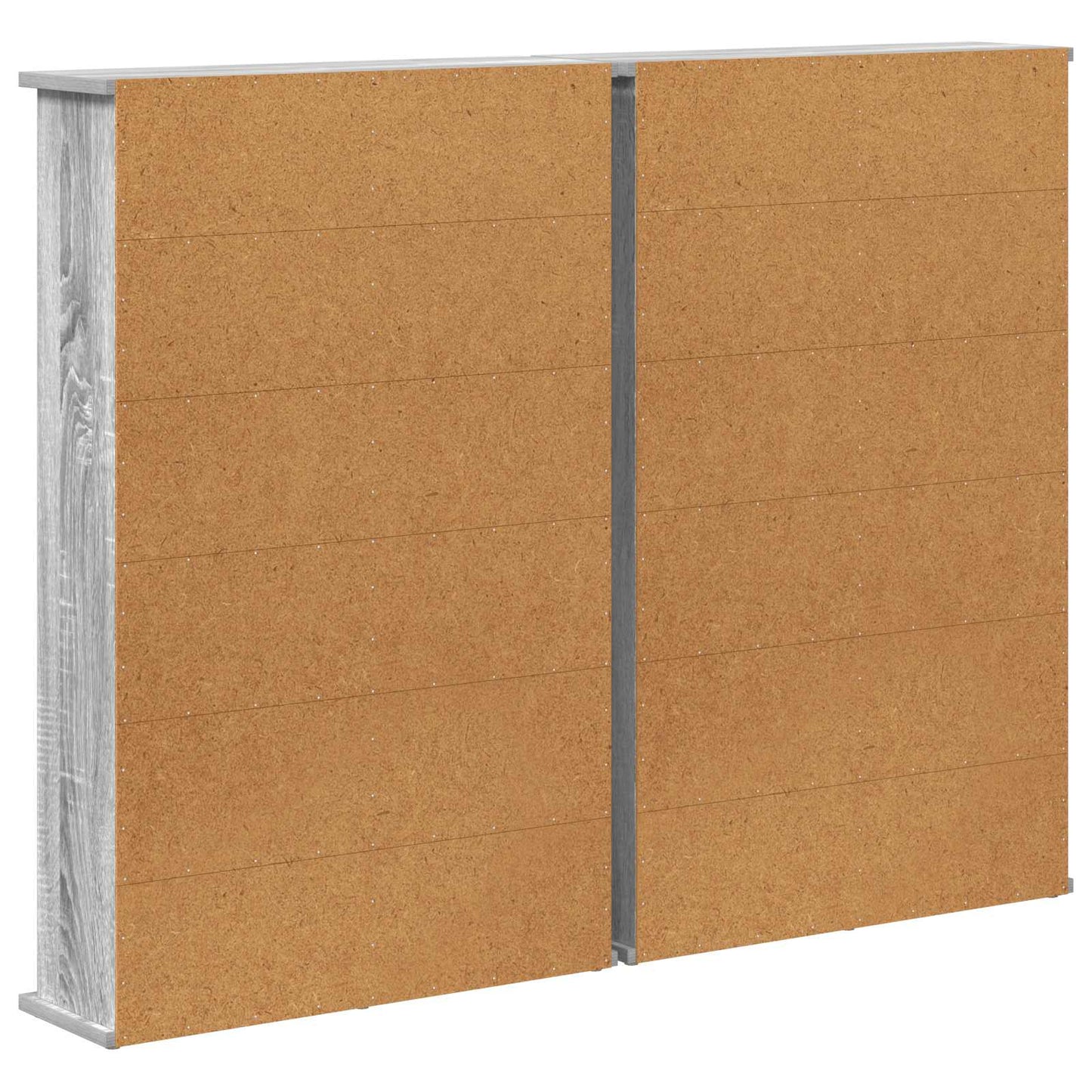 CD Kast 2 st Grijs Sonoma 60 x 17 x 92 cm Bewerkt hout
