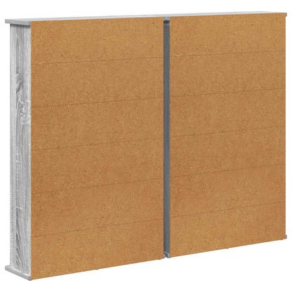 CD Kast 2 st Grijs Sonoma 60 x 17 x 92 cm Bewerkt hout