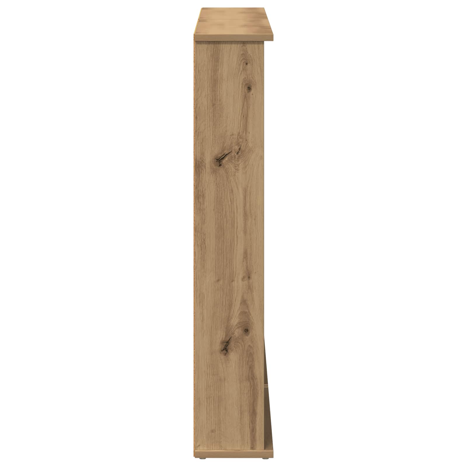 CD Kast 2 st Artisanaal eiken 60 x 17 x 92 cm Bewerkt hout