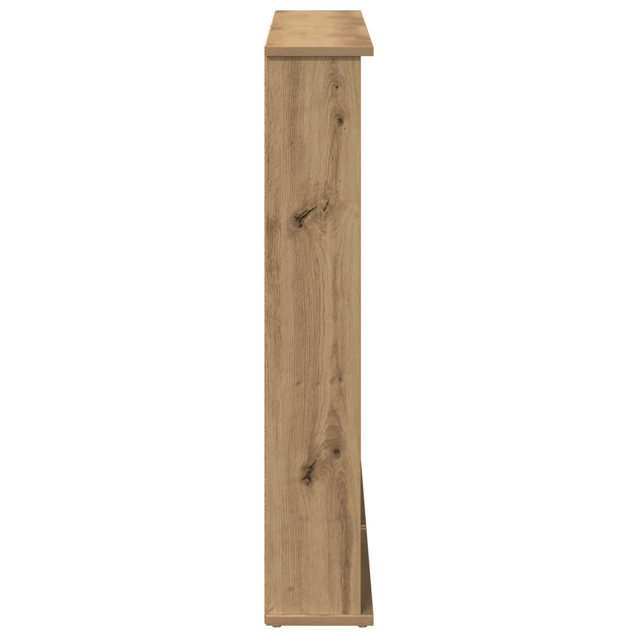 CD Kast 2 st Artisanaal eiken 60 x 17 x 92 cm Bewerkt hout