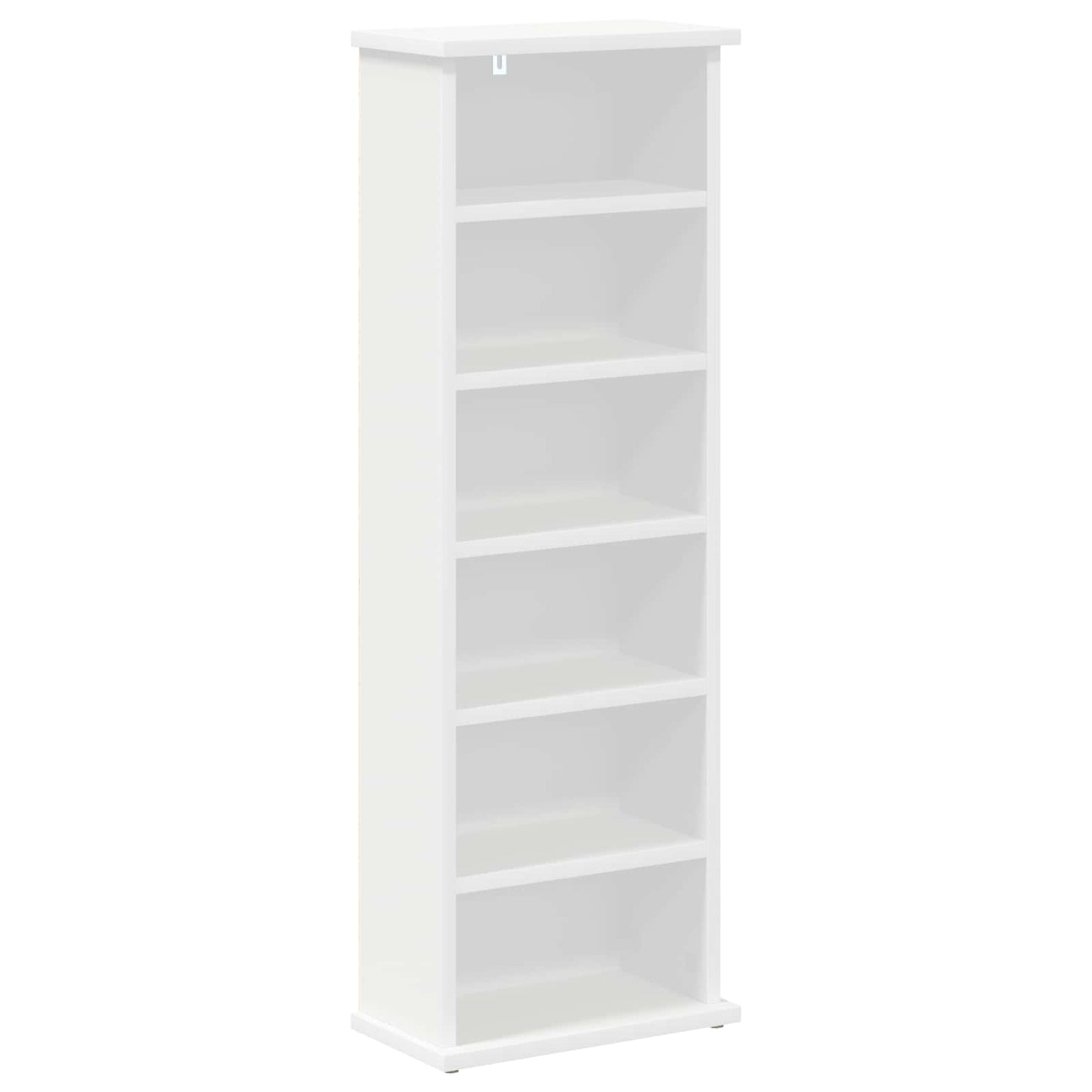 CD Kast Wit 60 x 17 x 92 cm Bewerkt hout