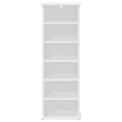 CD Kast Wit 60 x 17 x 92 cm Bewerkt hout