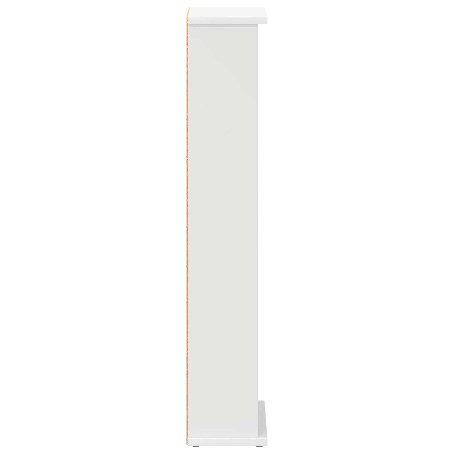 CD Kast Wit 60 x 17 x 92 cm Bewerkt hout