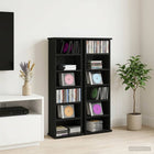 CD Kast 2 st Zwart eiken 60 x 17 x 92 cm Bewerkt hout
